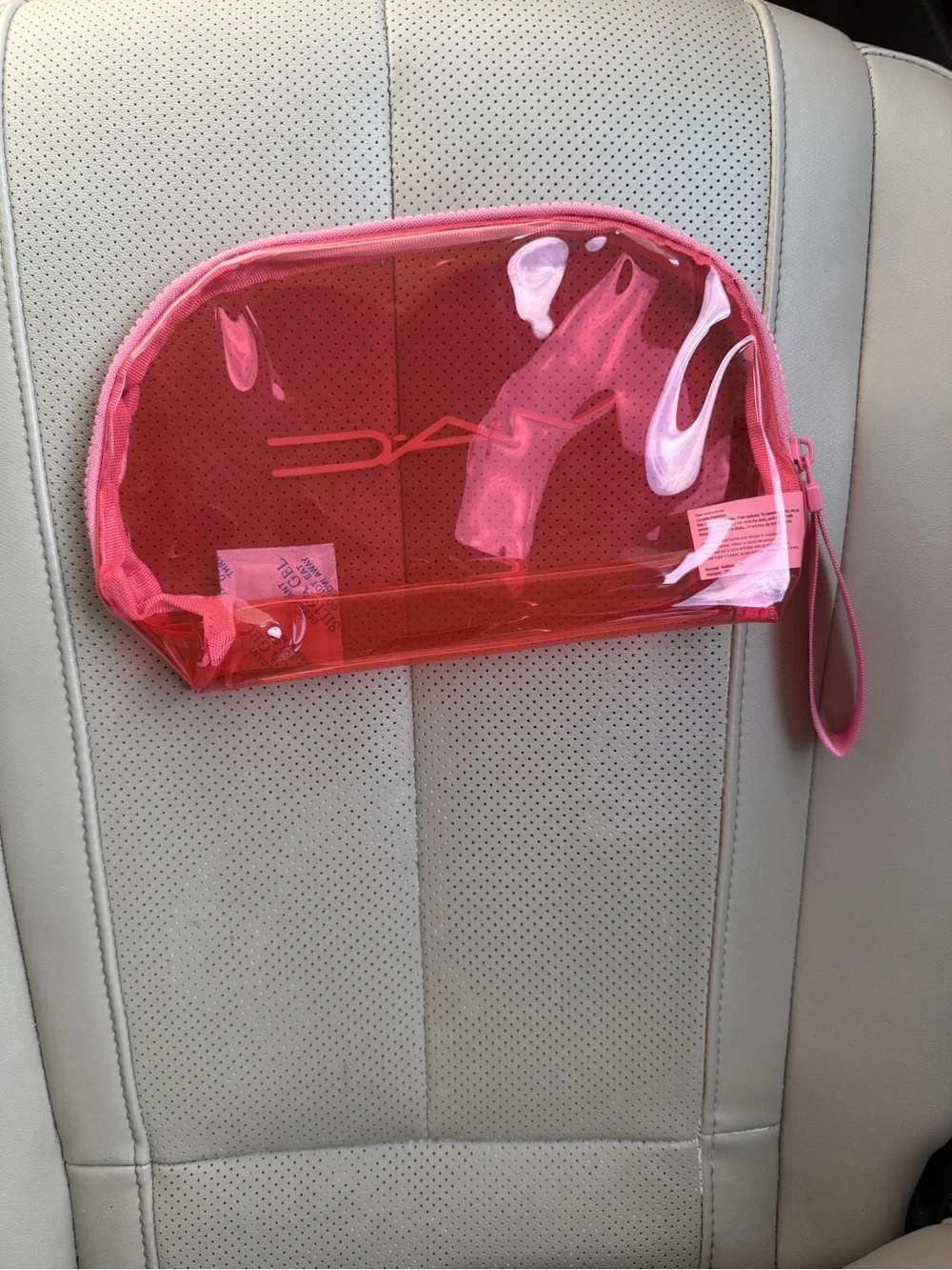 MAC Cosmetics transparent pouch